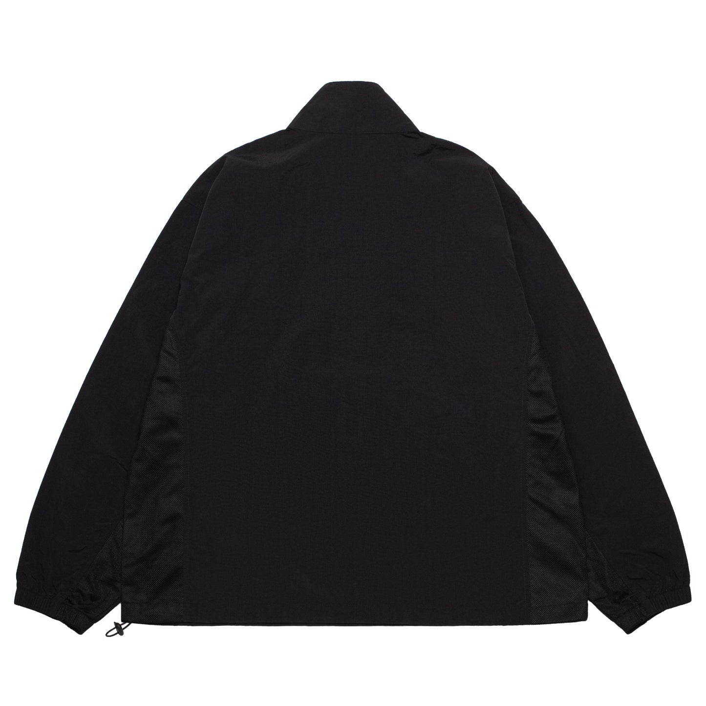 MESH PANELED ANORAK BLACK