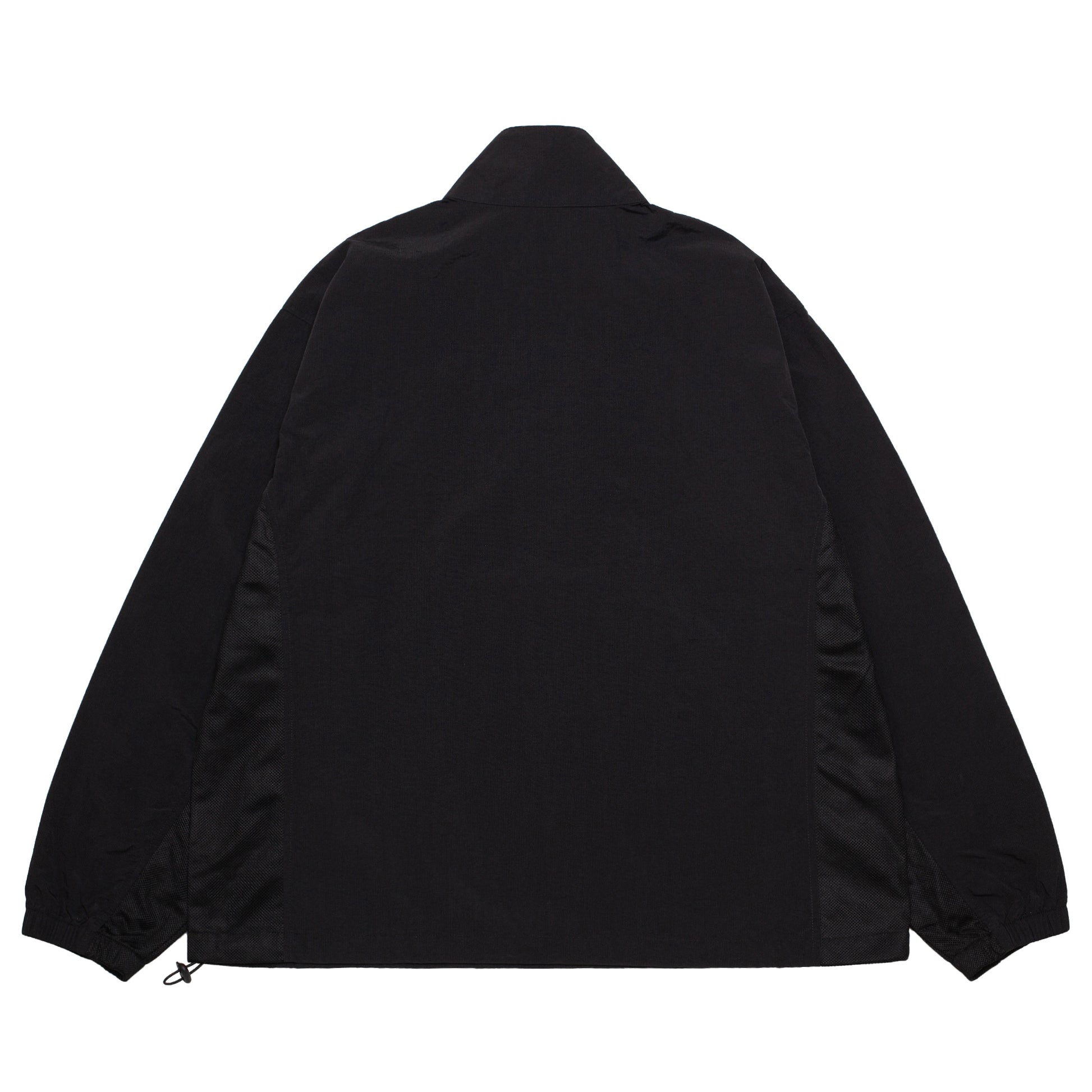 MESH PANELED ANORAK BLACK