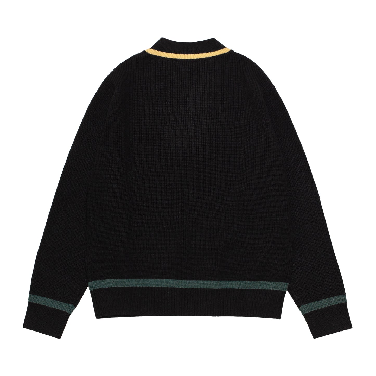 BS LOCKUP VNECK KNIT SWEATER BLACK
