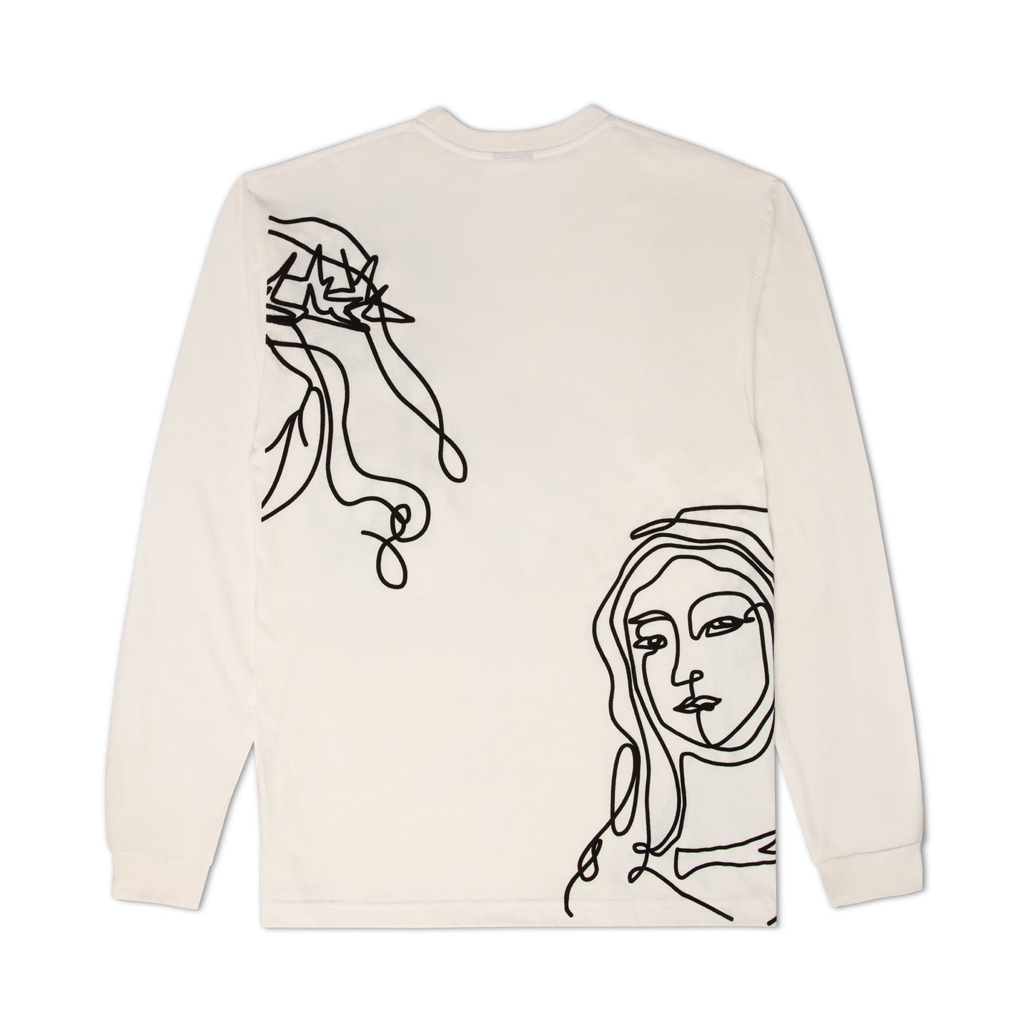 HOLY SPIRIT OVERSIZE C/S L/S TEE OFF WHITE