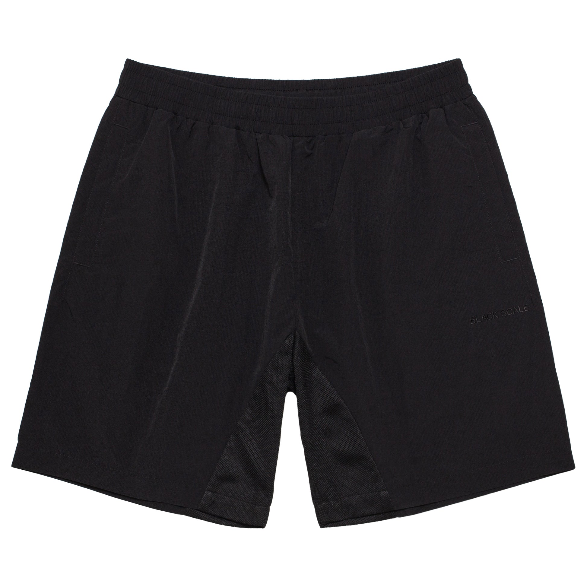 MESH PANELED SHORT BLACK