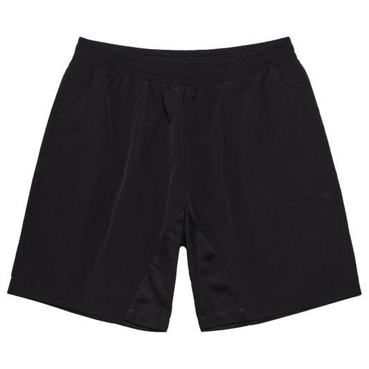 MESH PANELED SHORTS BLACK