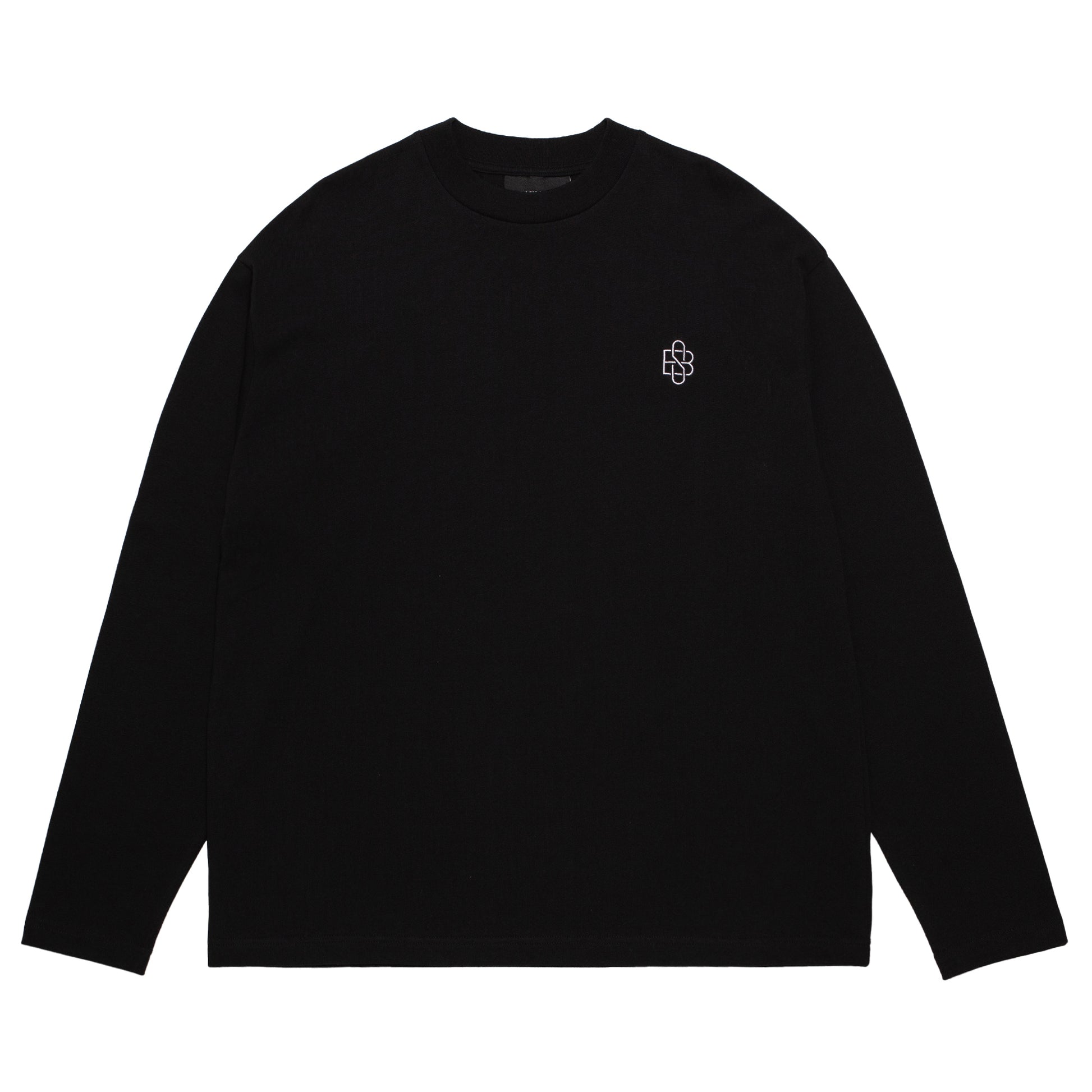 BS LOCKUP OVERSIZE L/S TEE BLACK
