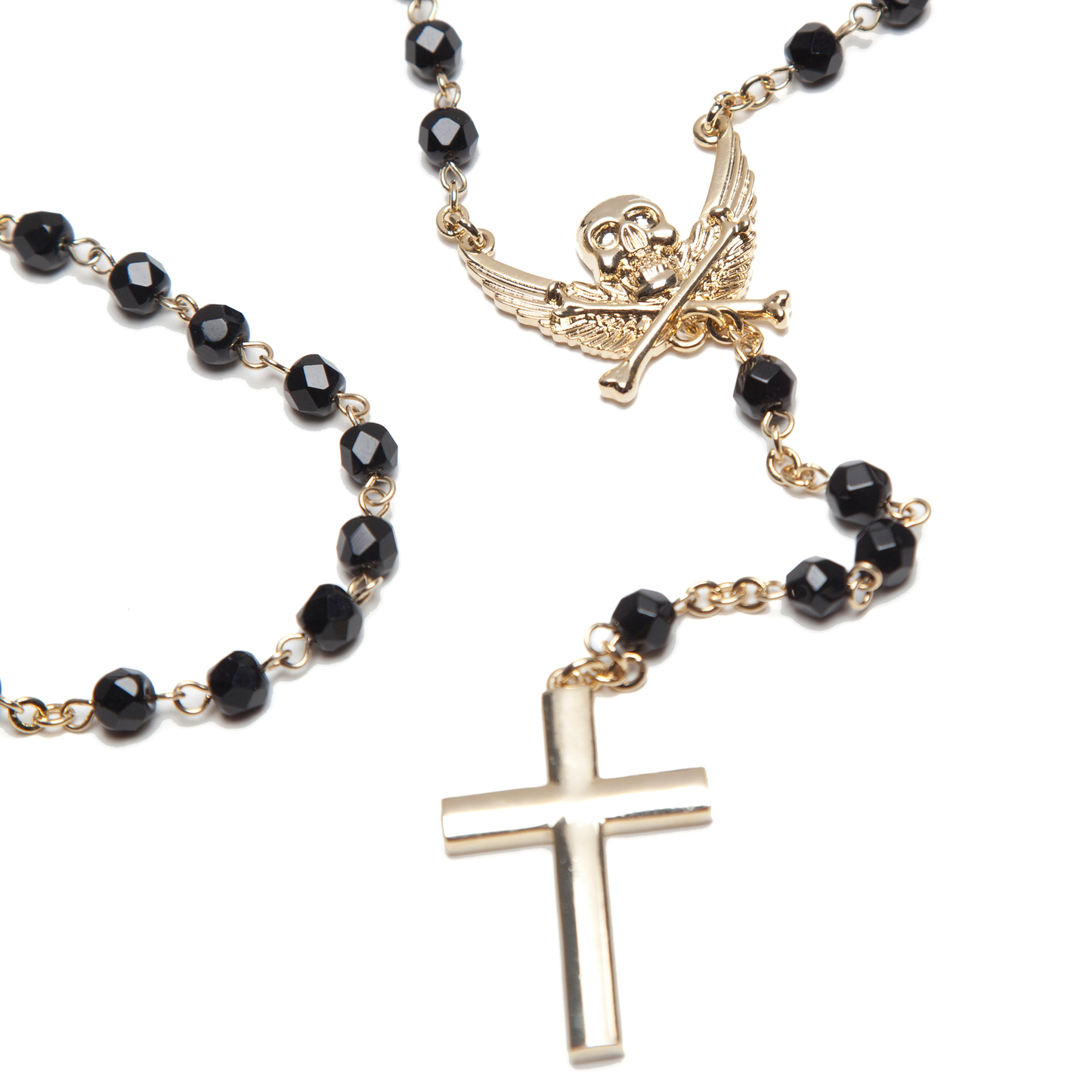 ANGEL OF DEATH ROSARY NECKLACE GOLD