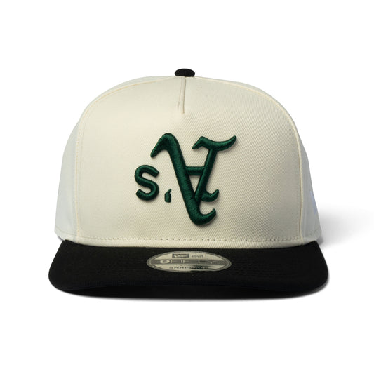 NEW ERA "TOWN" A'S SNAPBACK CREAM