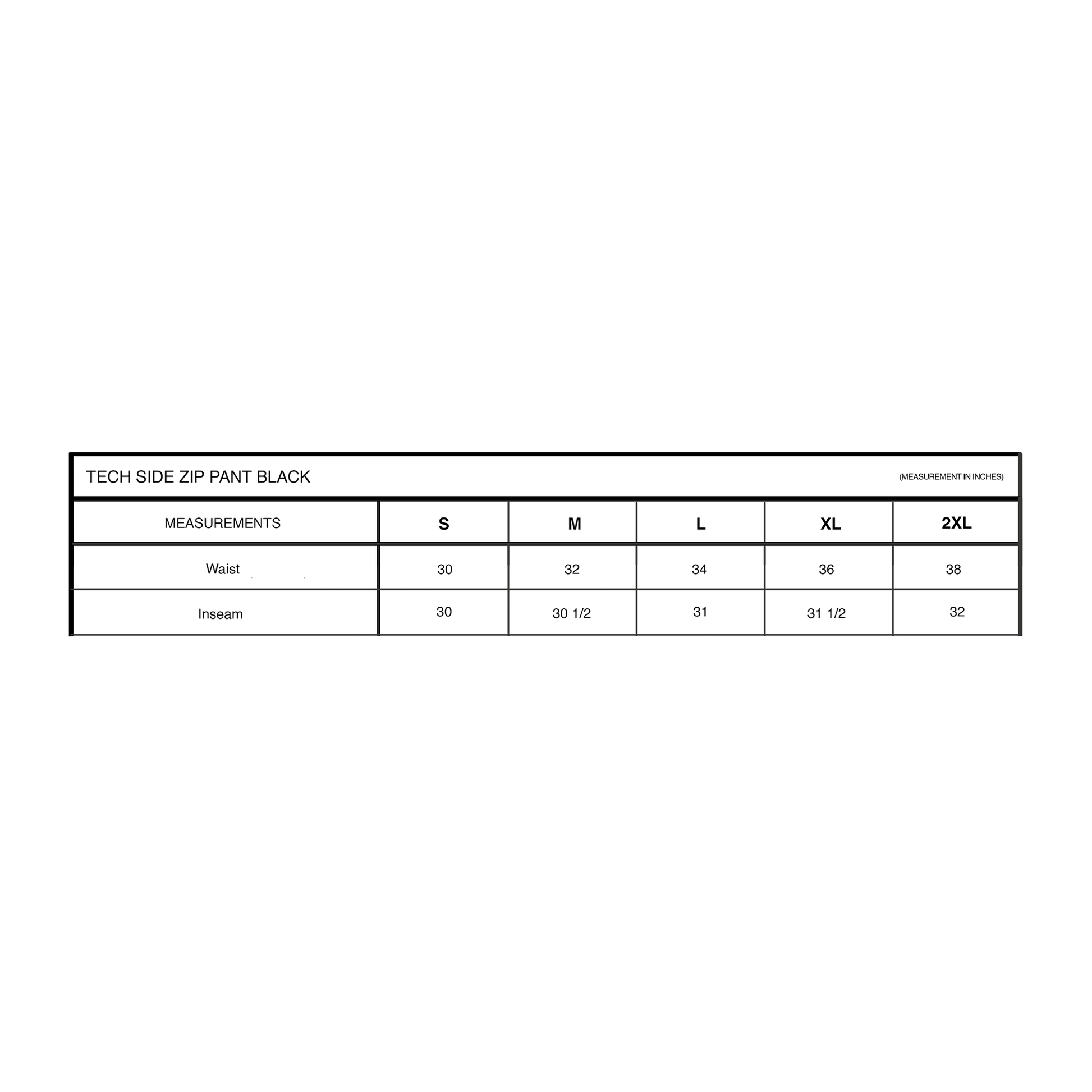 TECH SIDE ZIP PANT BLACK (SP/SU 25 EDITION)