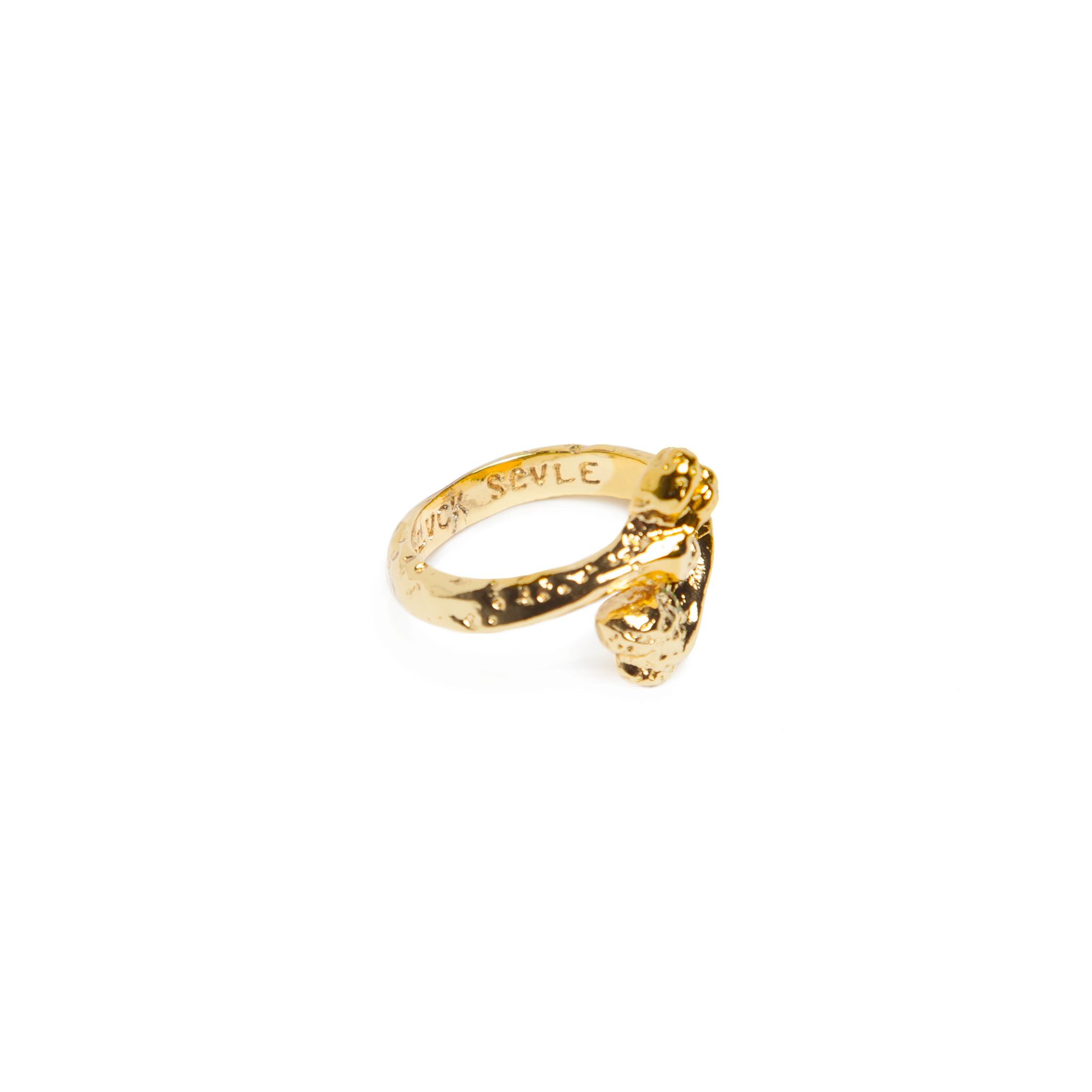 BONE RING GOLD – Black Scale
