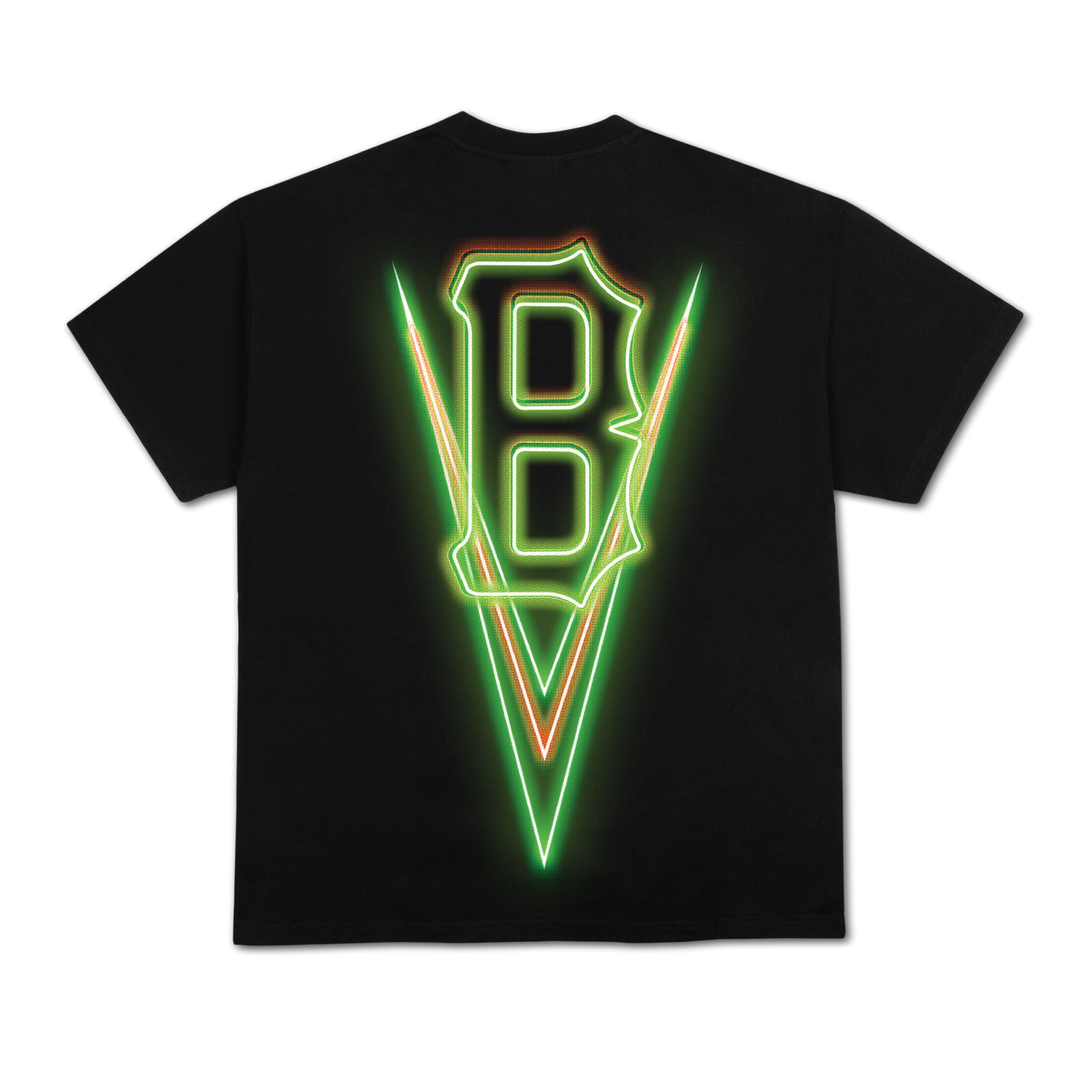 B LOGO NEON S/S TEE BLACK / GREEN
