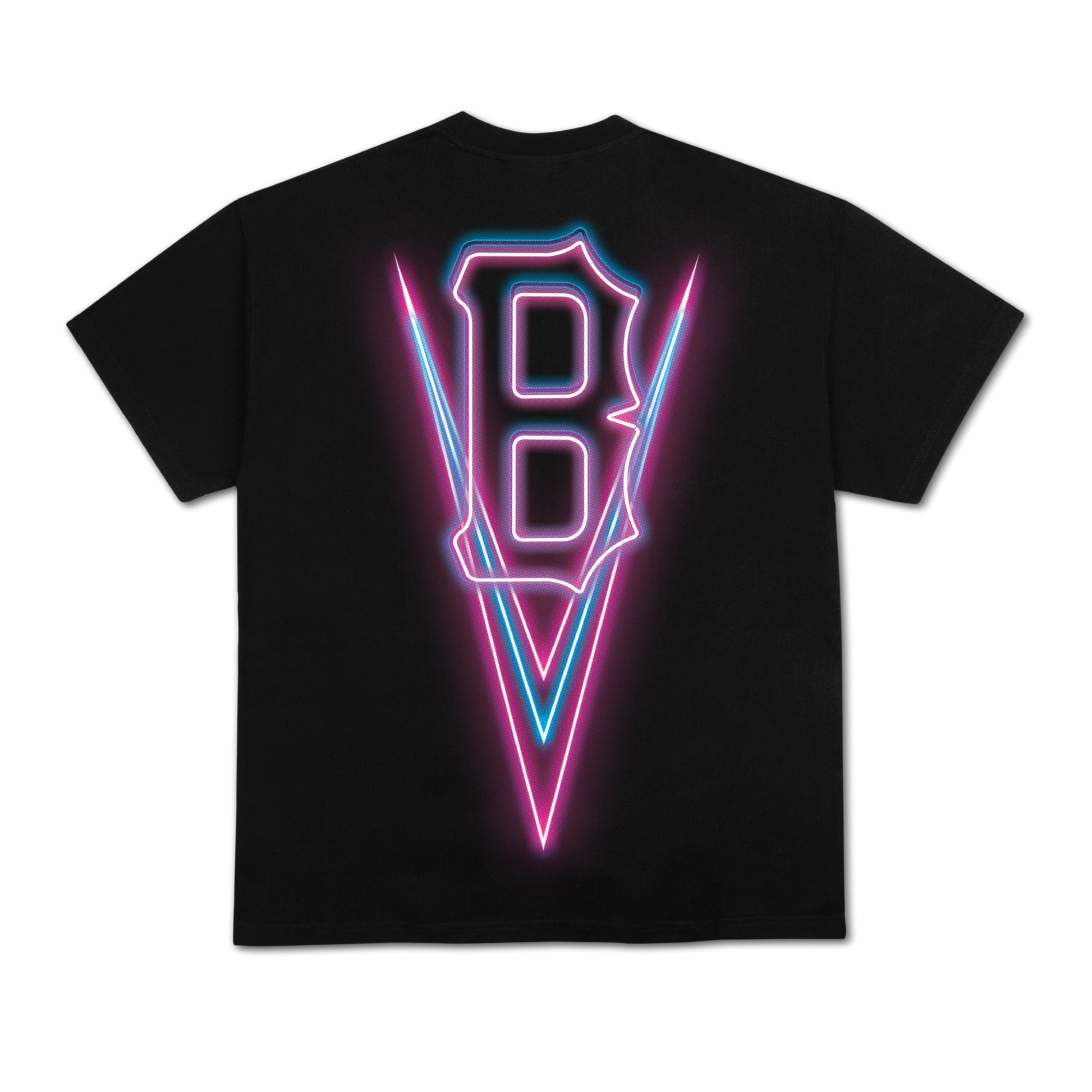 B LOGO NEON S/S TEE BLACK / PURPLE