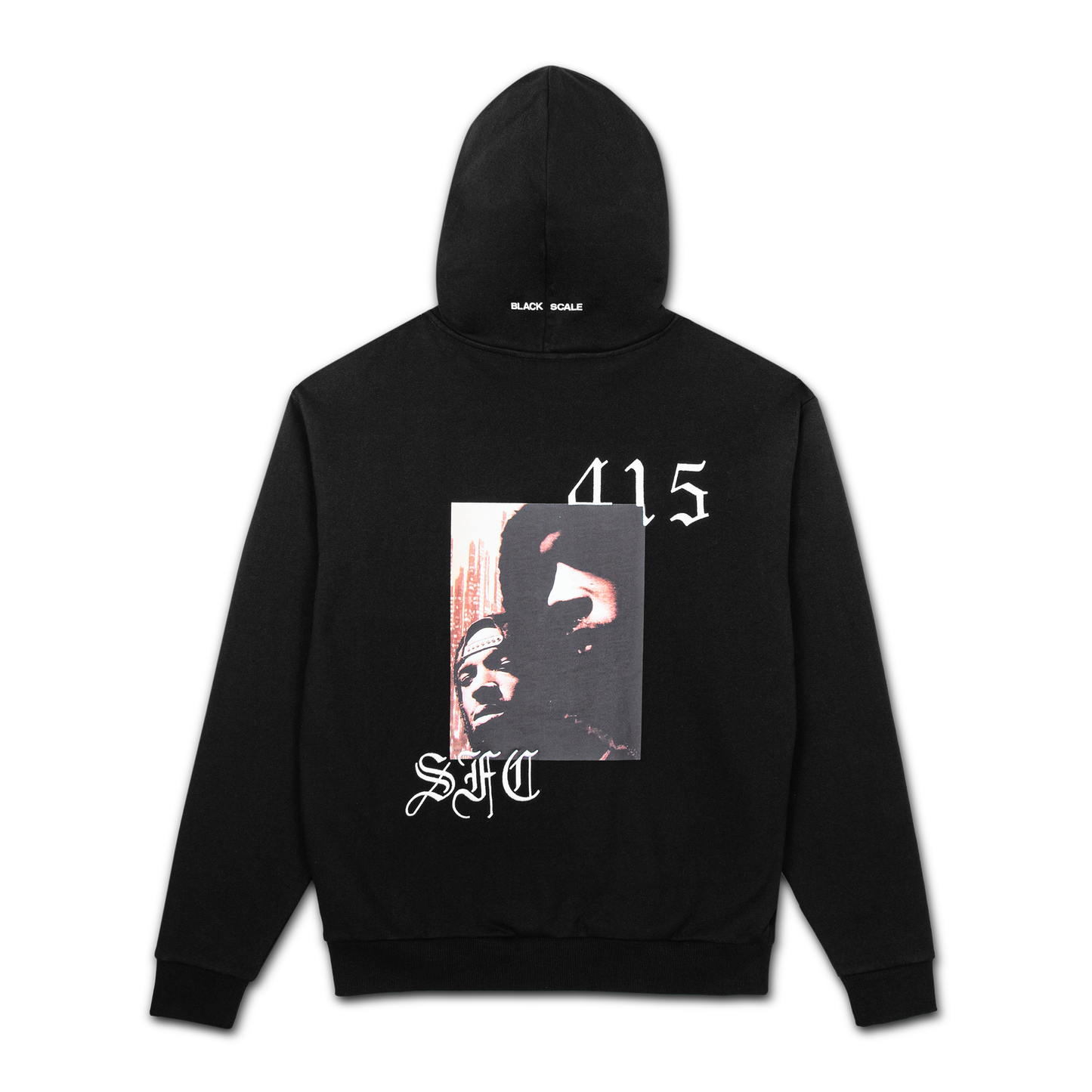 BLACK SCALE X RBL POSSE HOODED SWEATSHIRT BLACK