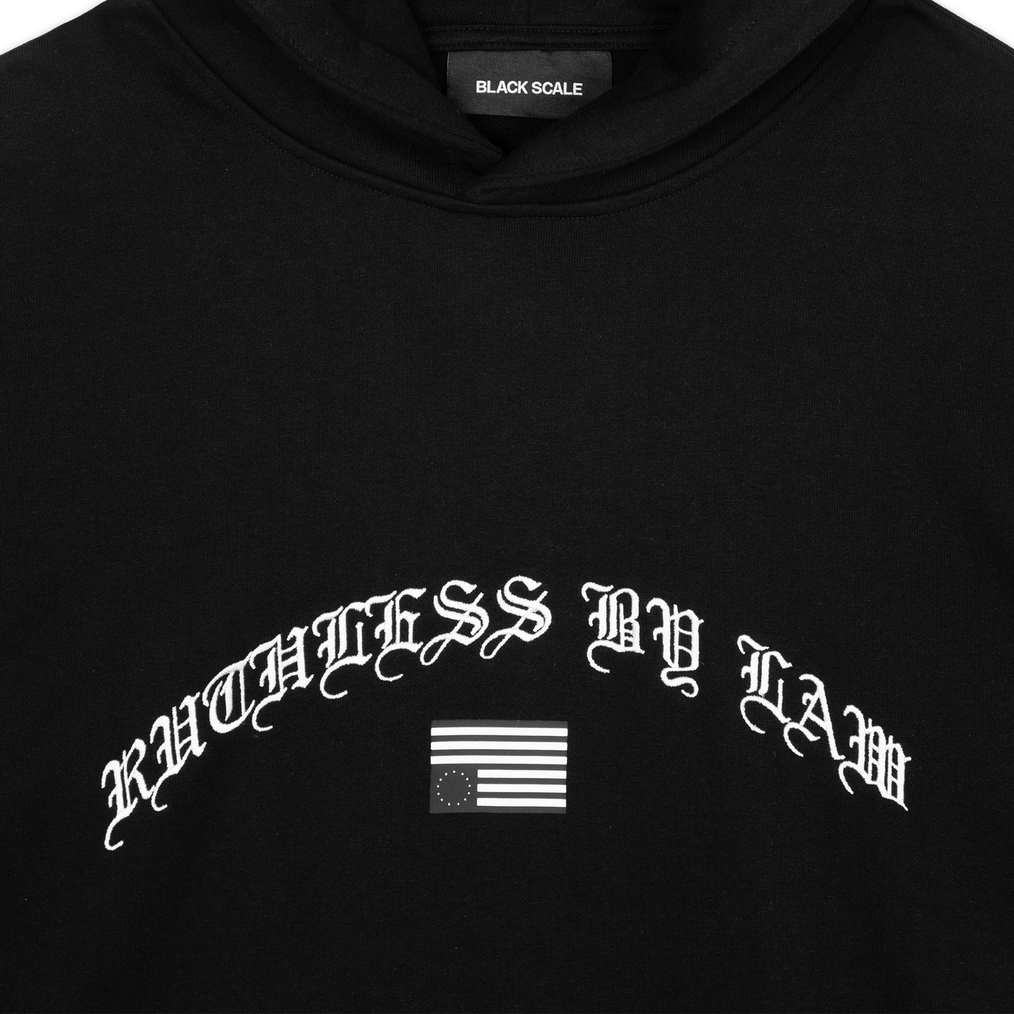 BLACK SCALE X RBL POSSE HOODED SWEATSHIRT BLACK