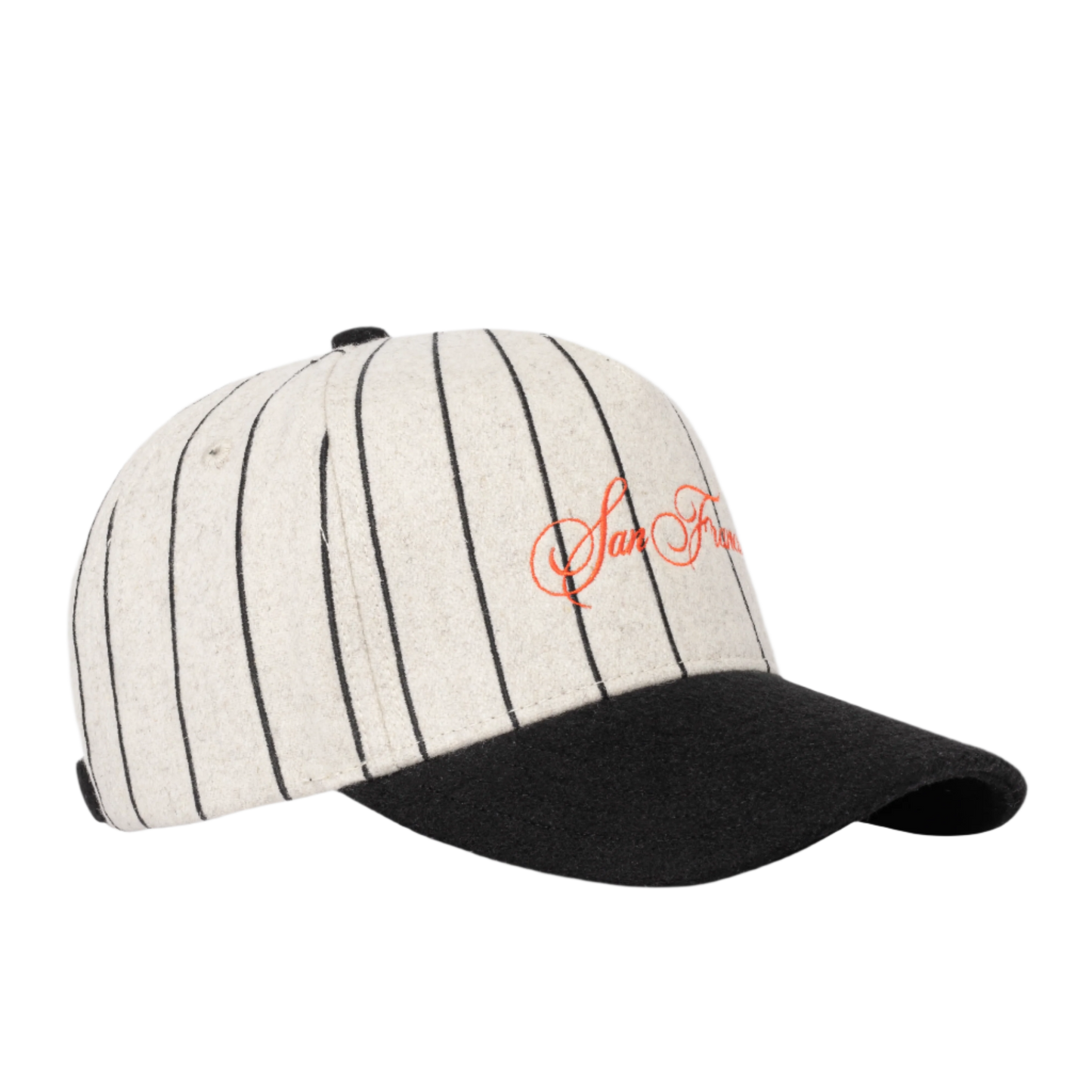 SF SCRIPT WOOL 5-PANEL PINSTRIPE