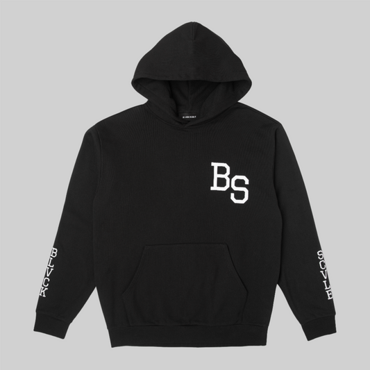 BS COLLEGIATE LOGO HOODED SWEATSHIRT BLACK