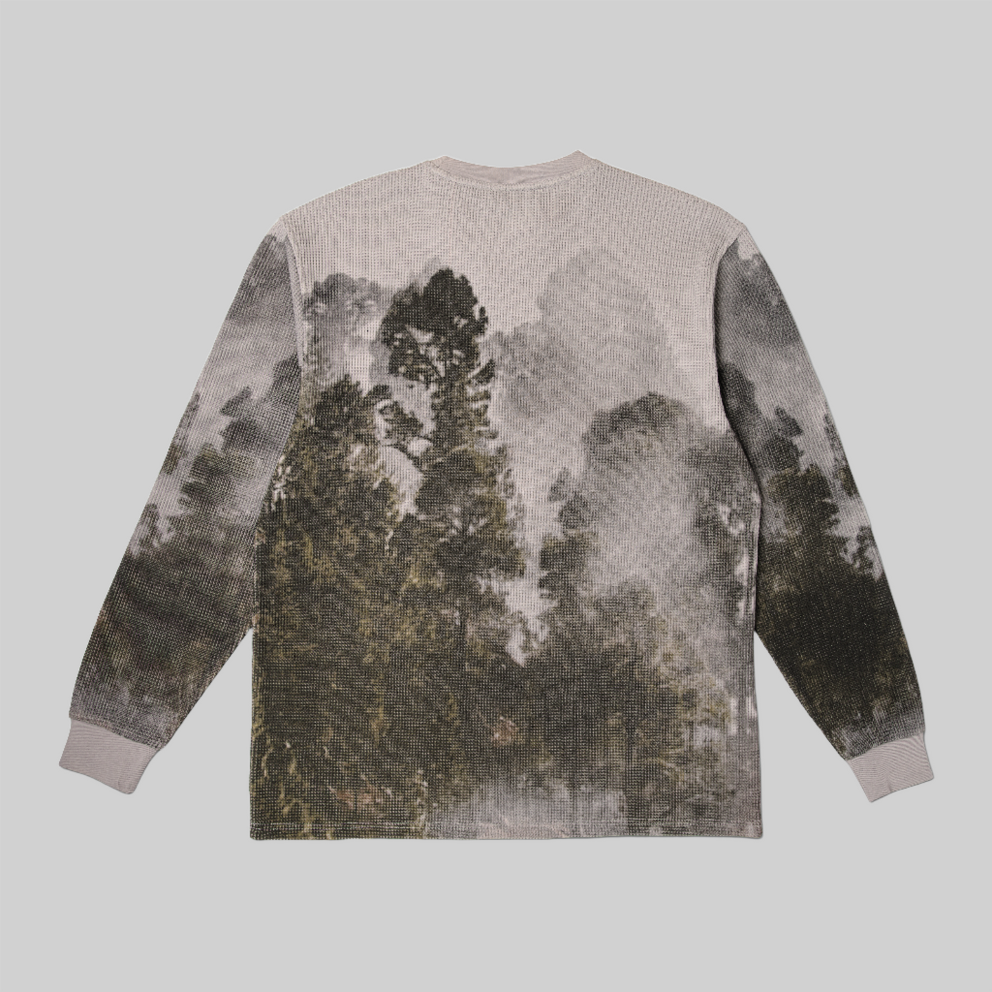 VANISHED WAFFLE KNIT L/S THERMAL AOP