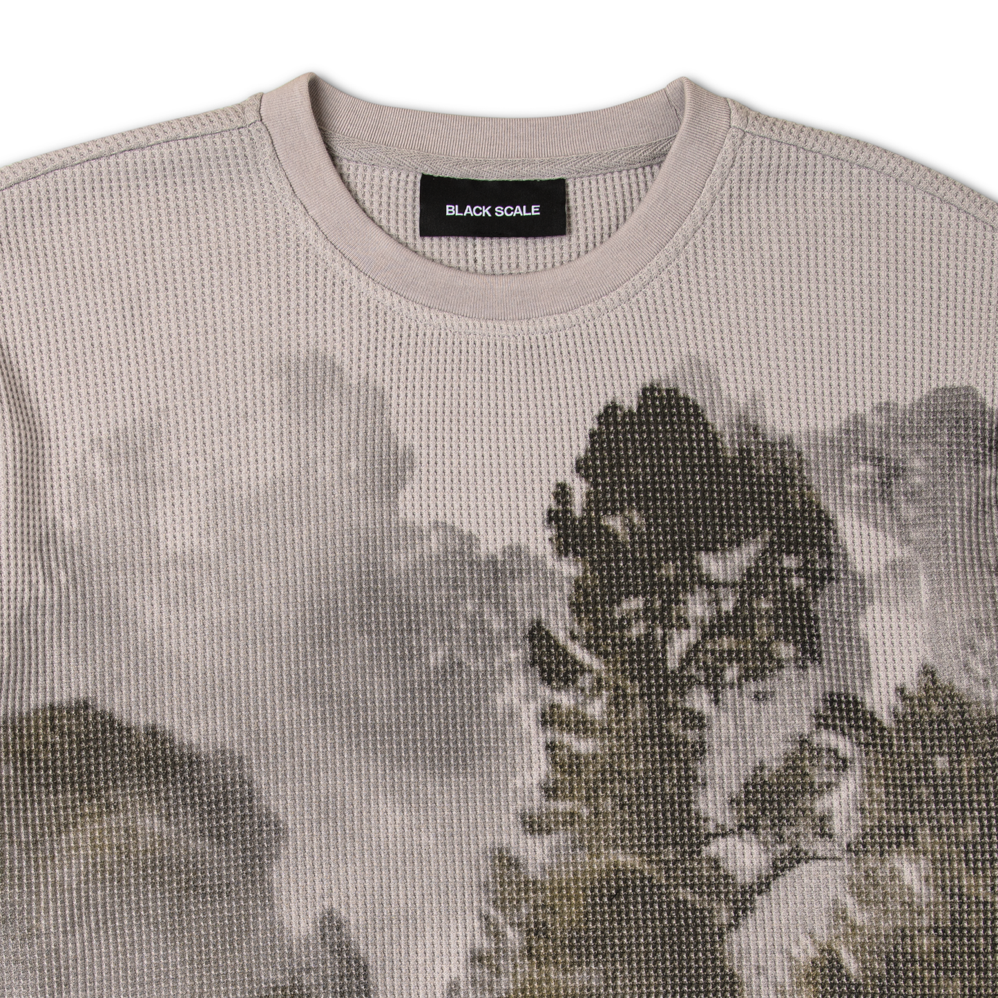 VANISHED WAFFLE KNIT L/S THERMAL AOP