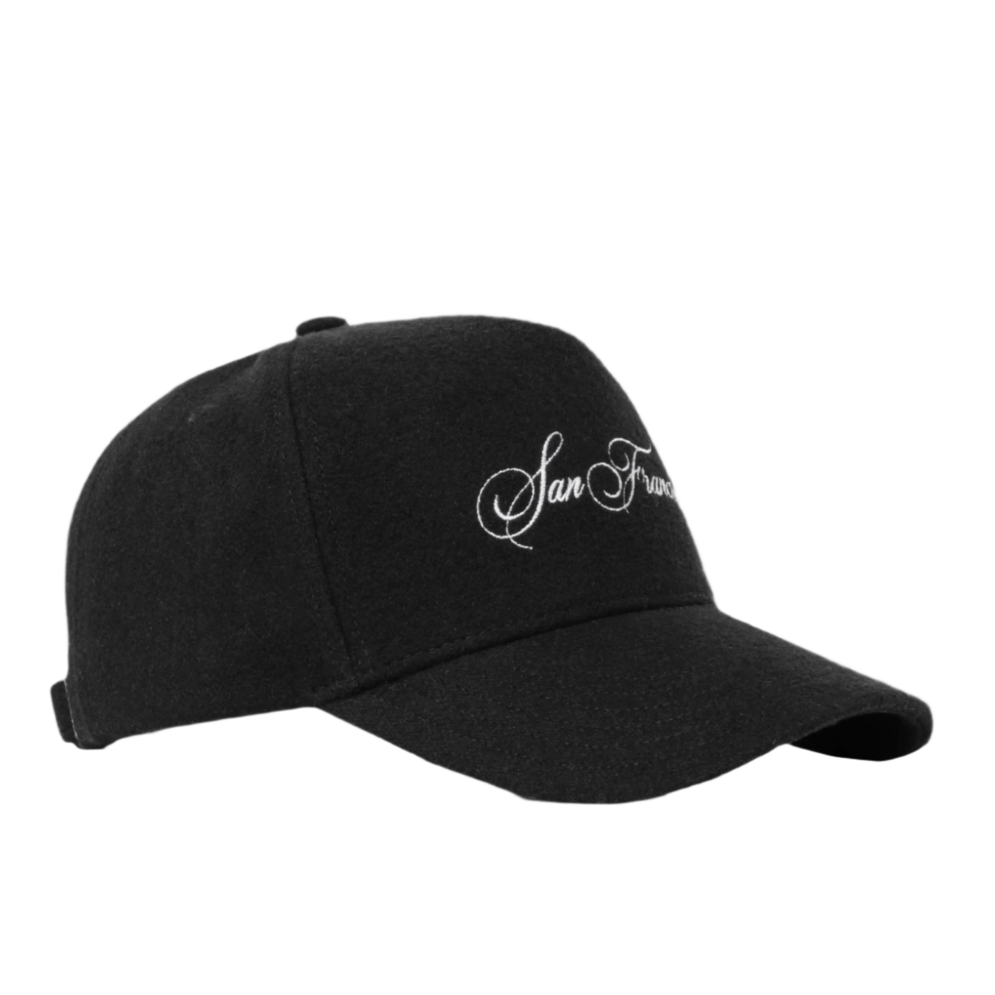 SF SCRIPT WOOL 5-PANEL BLACK