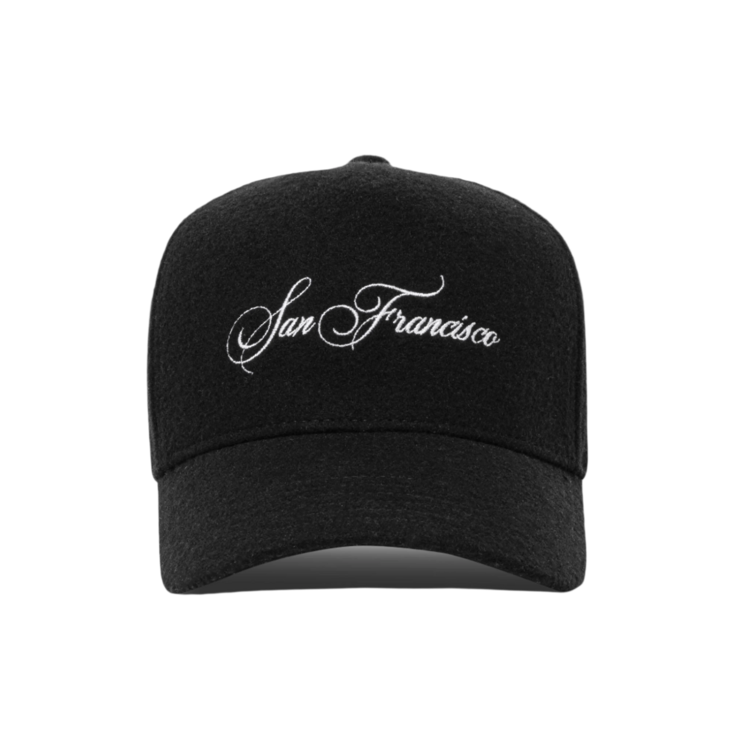 SF SCRIPT WOOL 5-PANEL BLACK