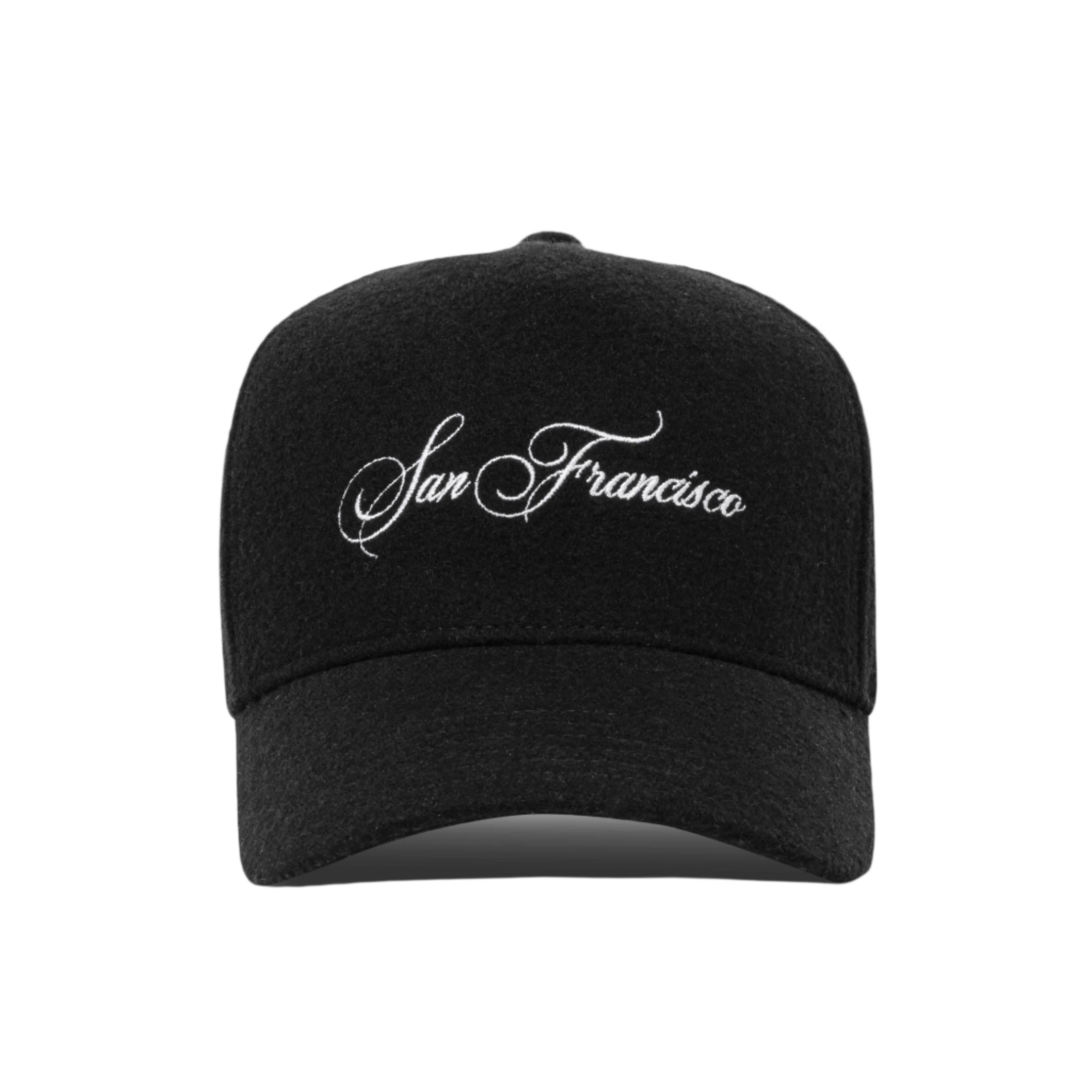 SF SCRIPT WOOL 5-PANEL BLACK – Black Scale