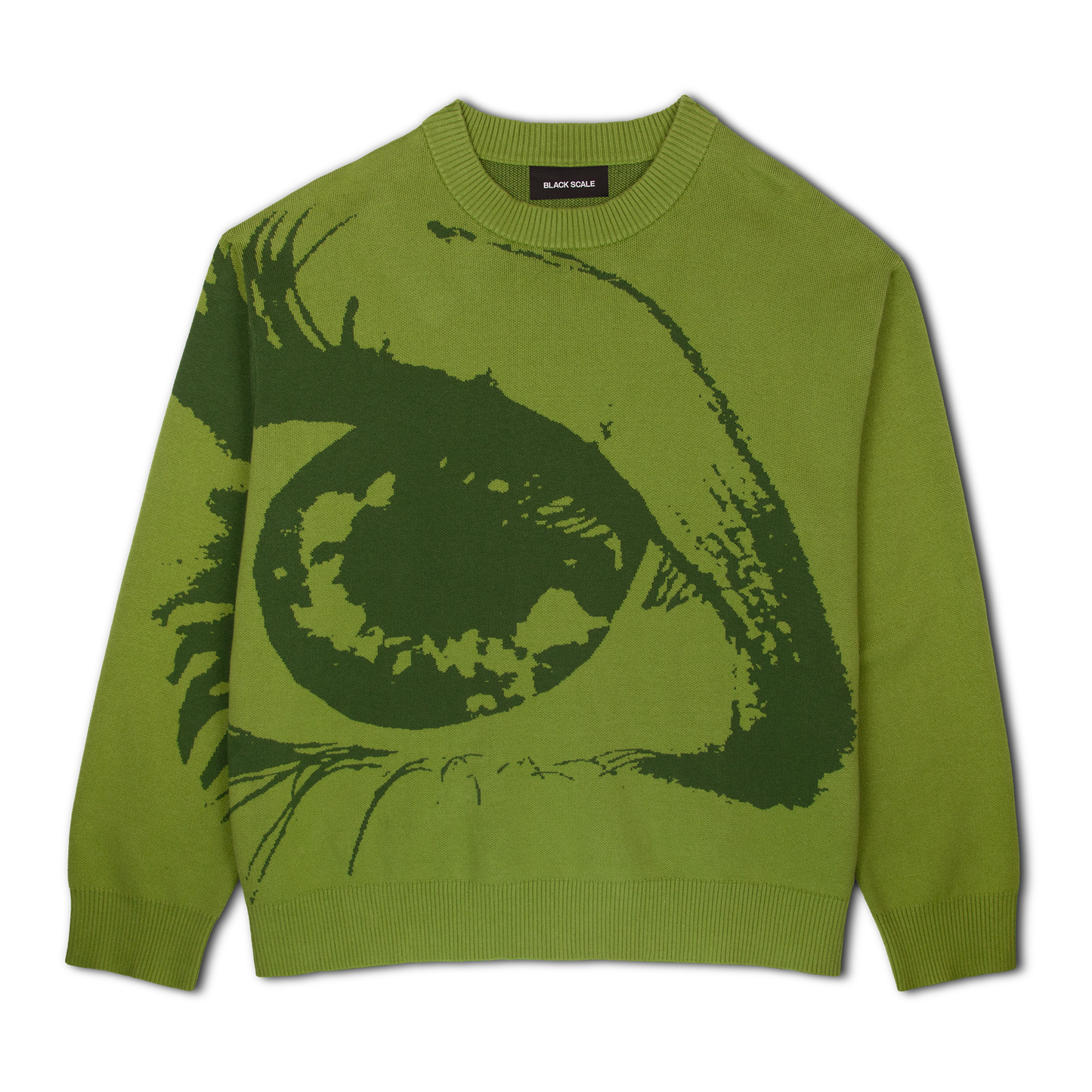 OUT OF SIGHT JACQUARD SWEATER WASABI