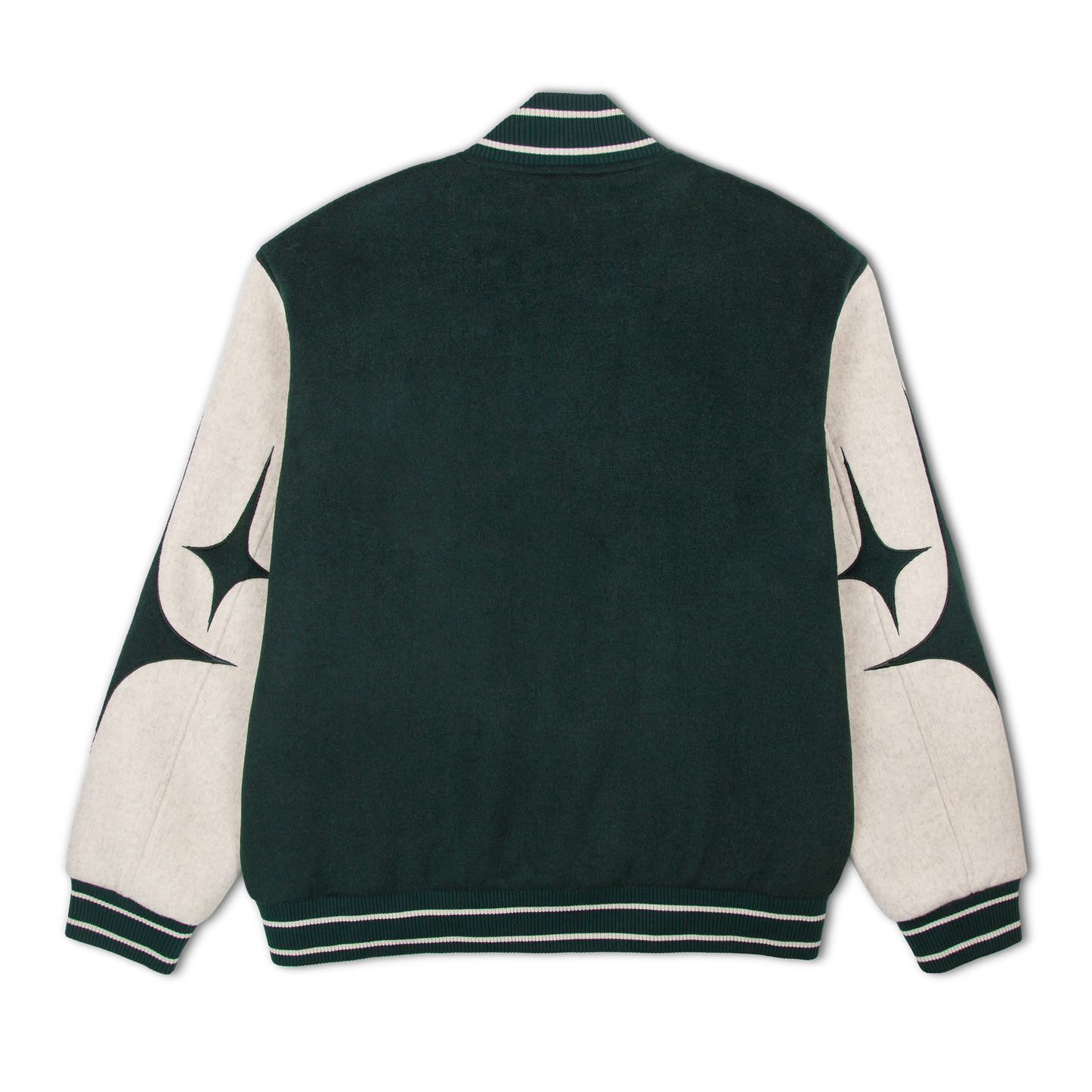 ALL STAR VARSITY JACKET FOREST/OATMEAL