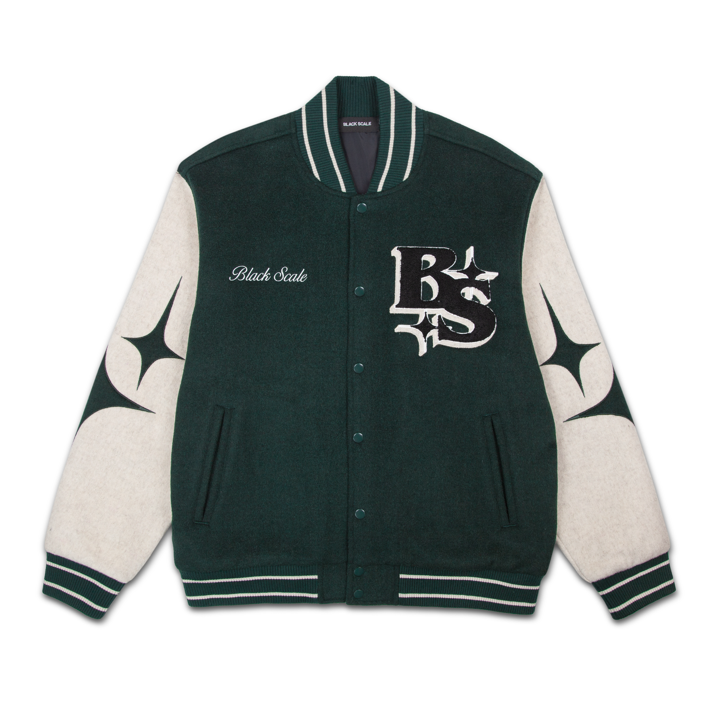 ALL STAR VARSITY JACKET FOREST/OATMEAL