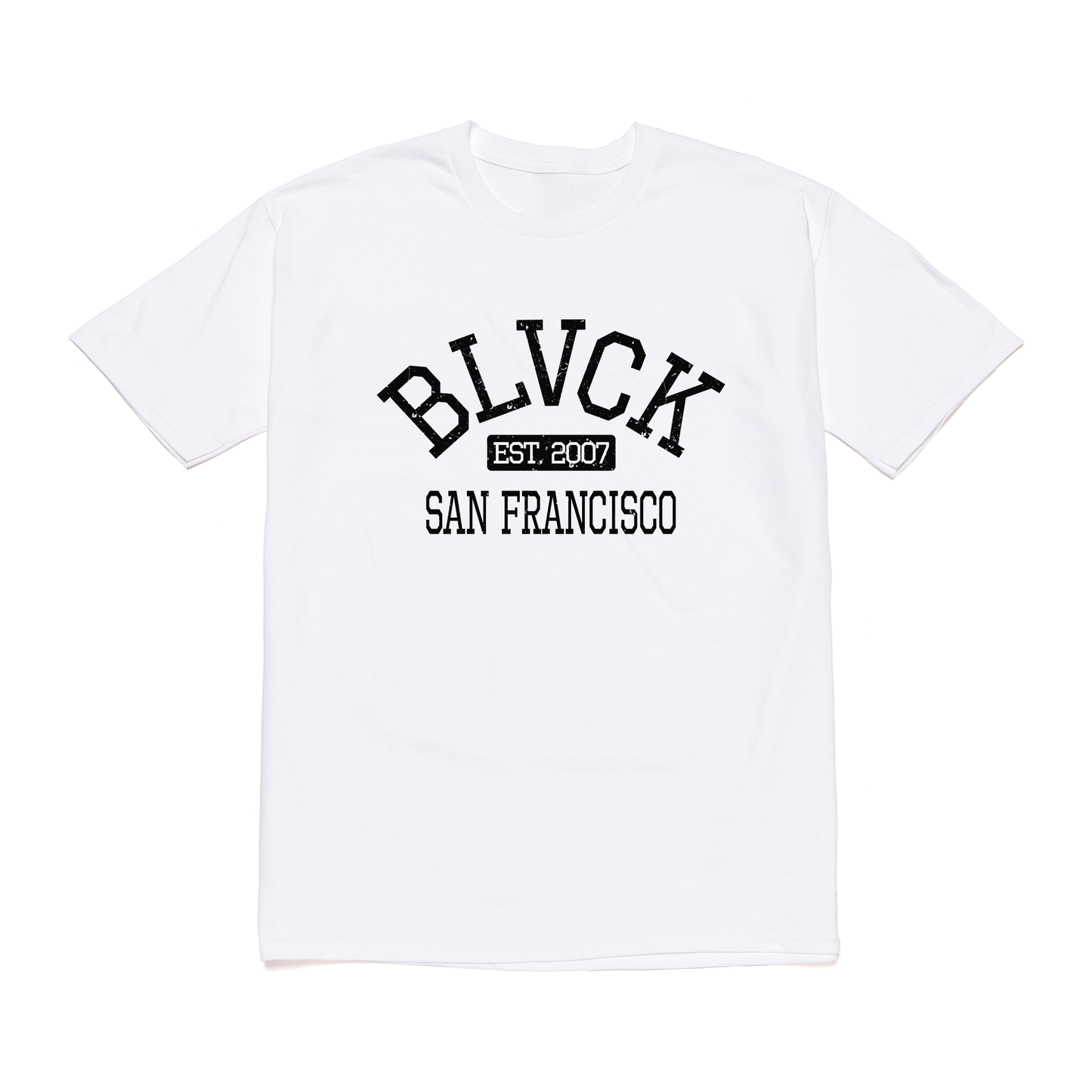 BS SF QS COLLEGIATE S/S TEE WHITE