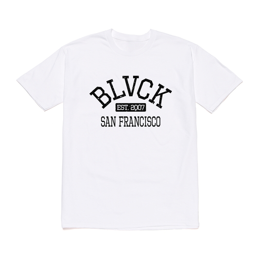 BS SF QS COLLEGIATE S/S TEE WHITE