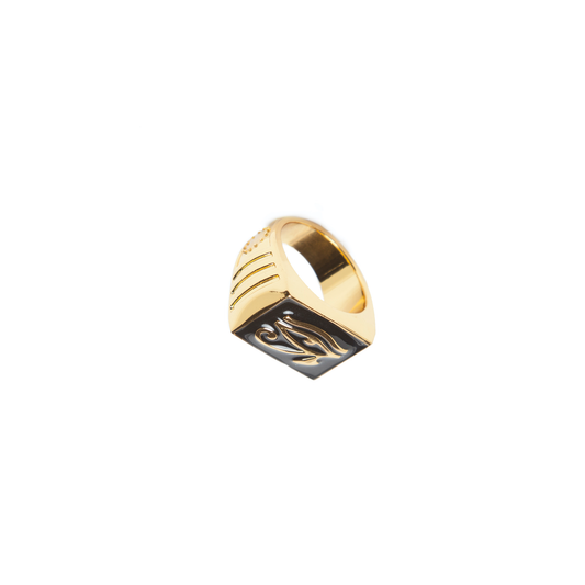 EYE OF RA RING GOLD