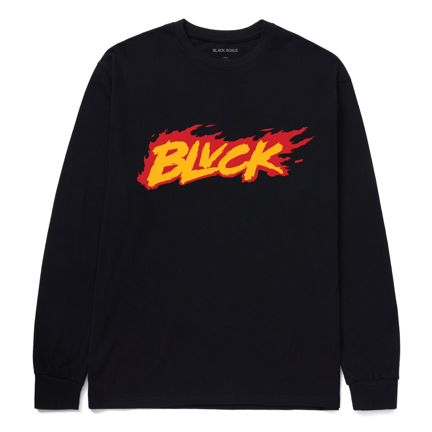 BLVCK FLAME L/S TEE BLACK