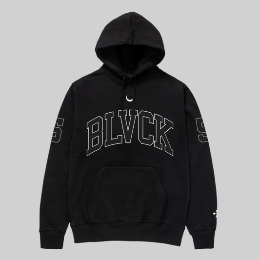 BLVCK 5 HOCKEY QS HOODED SWEATSHIRT BLACK