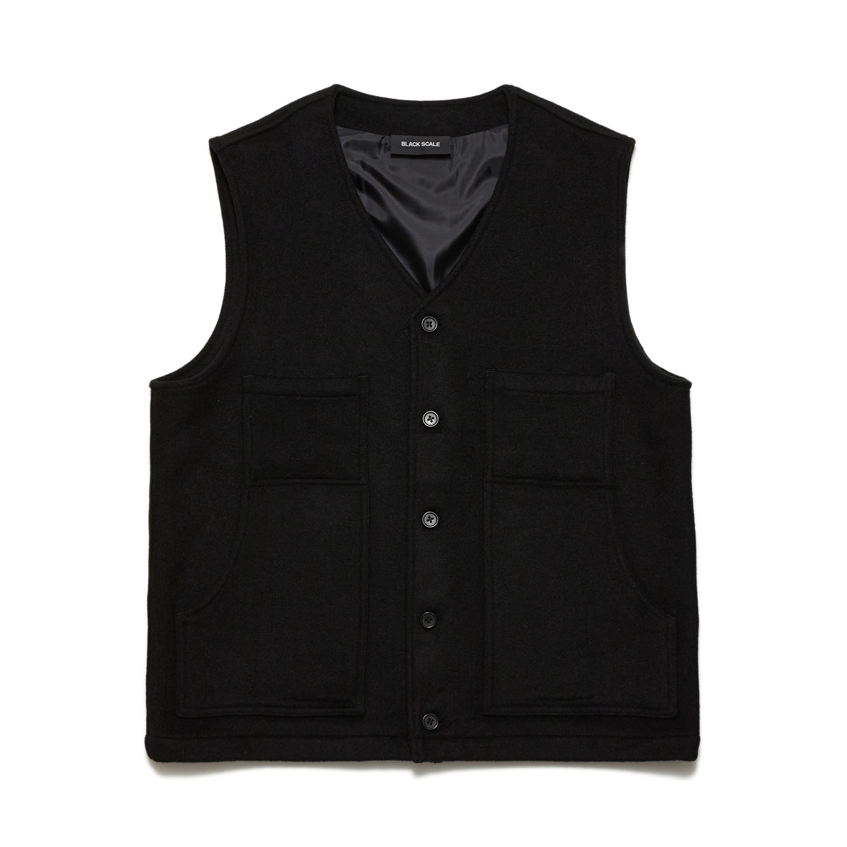 OUTSIDER CARDIGAN VEST – Black Scale