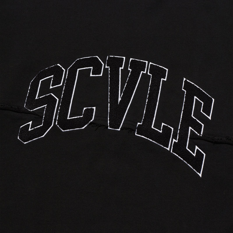 LOST X FOUND PANELED CREWNECK SWEATER