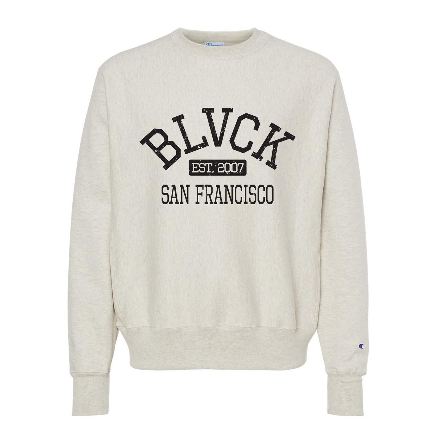 BS SF QS COLLEGIATE CHAMPION CREWNECK SILVER HEATHER