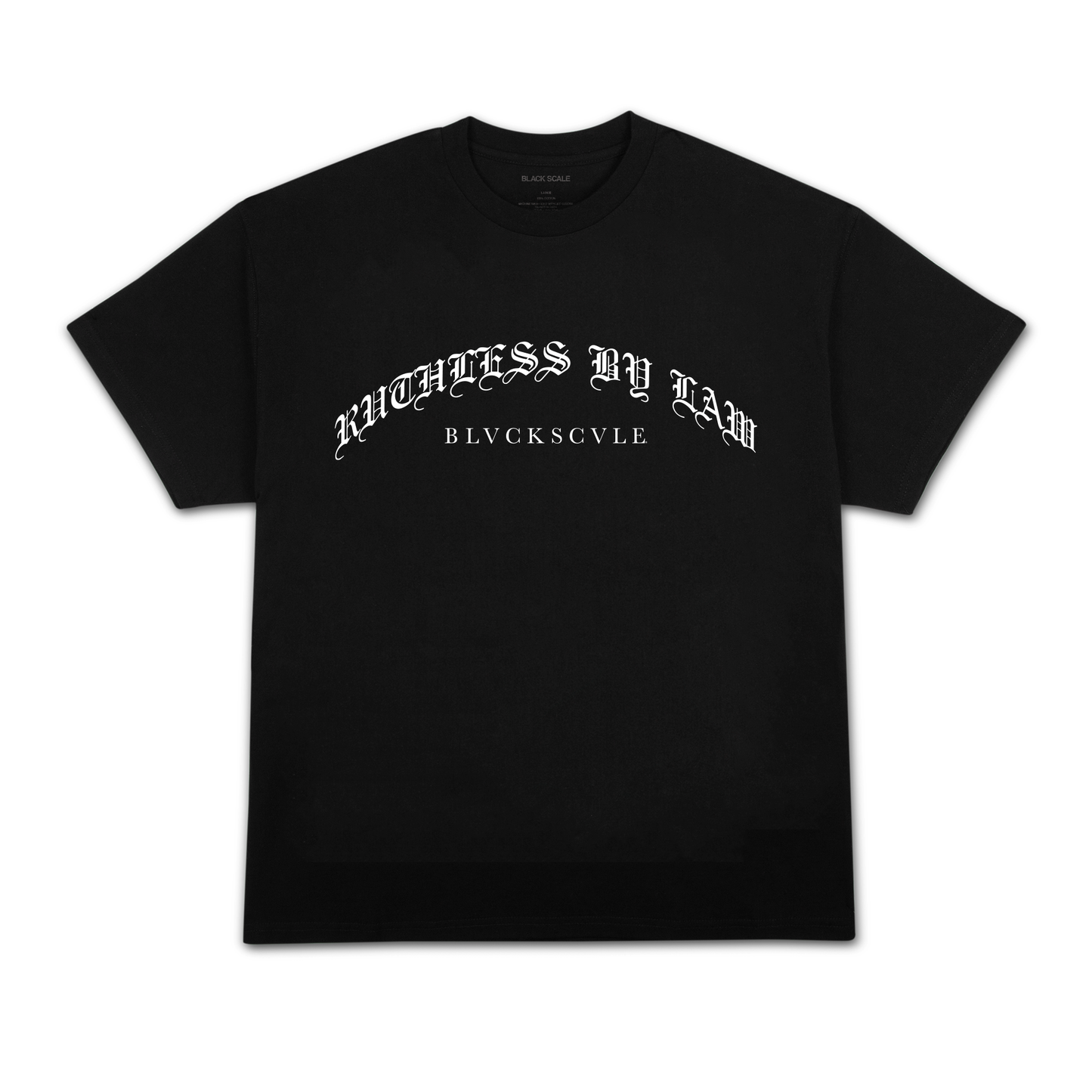 BLACK SCALE X RBL POSSE RUTHLESS BY LAW S/S TEE BLACK