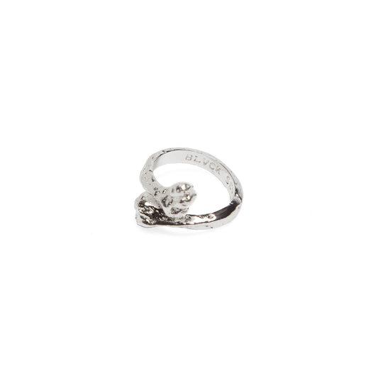 BONE RING SILVER