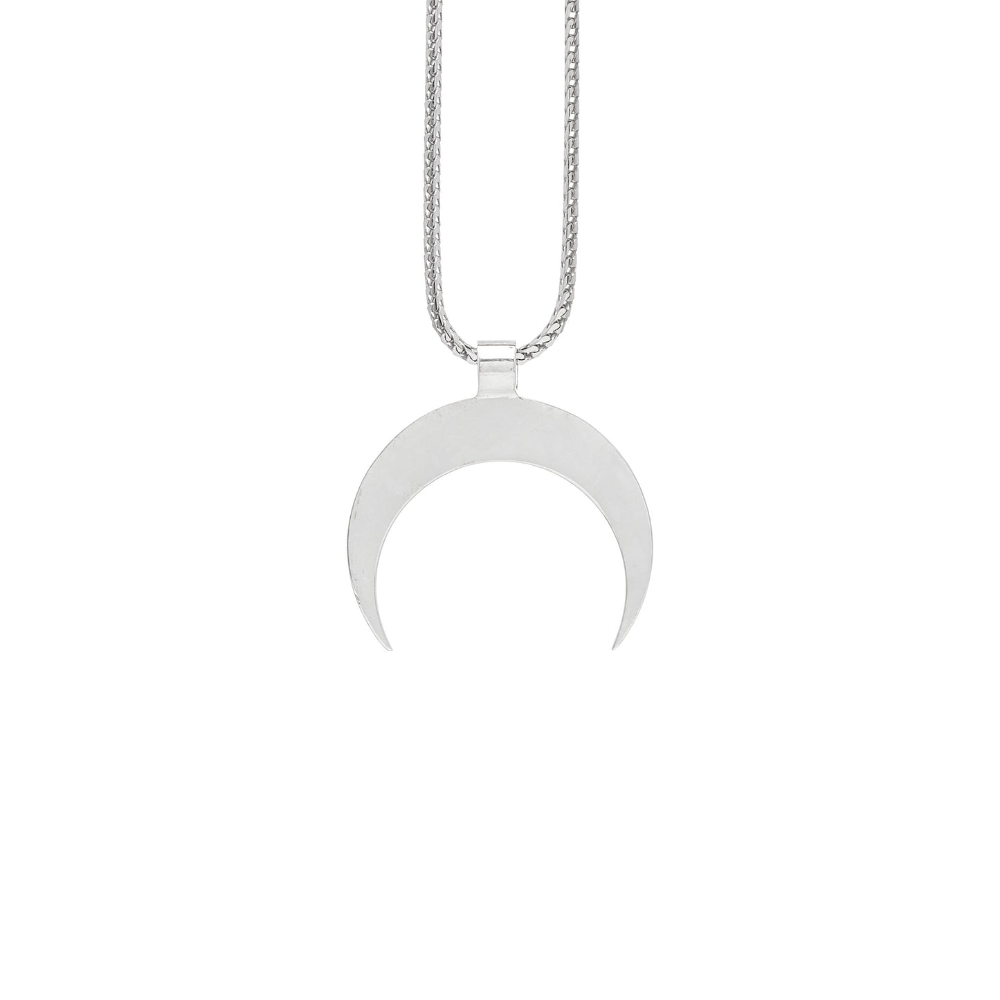 CRESCENT MOON NECKLACE STERLING SILVER