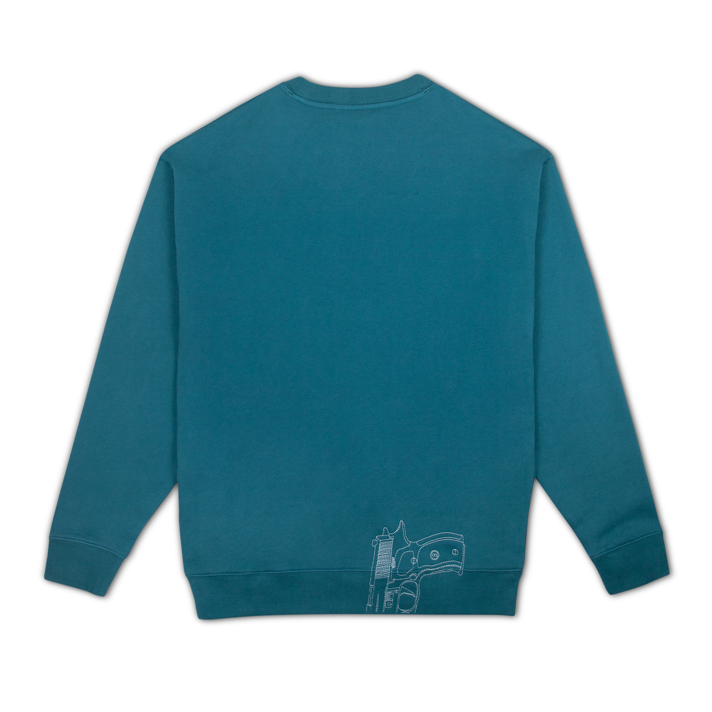 SVUER CREWNECK SWEATER BLUE SAGE