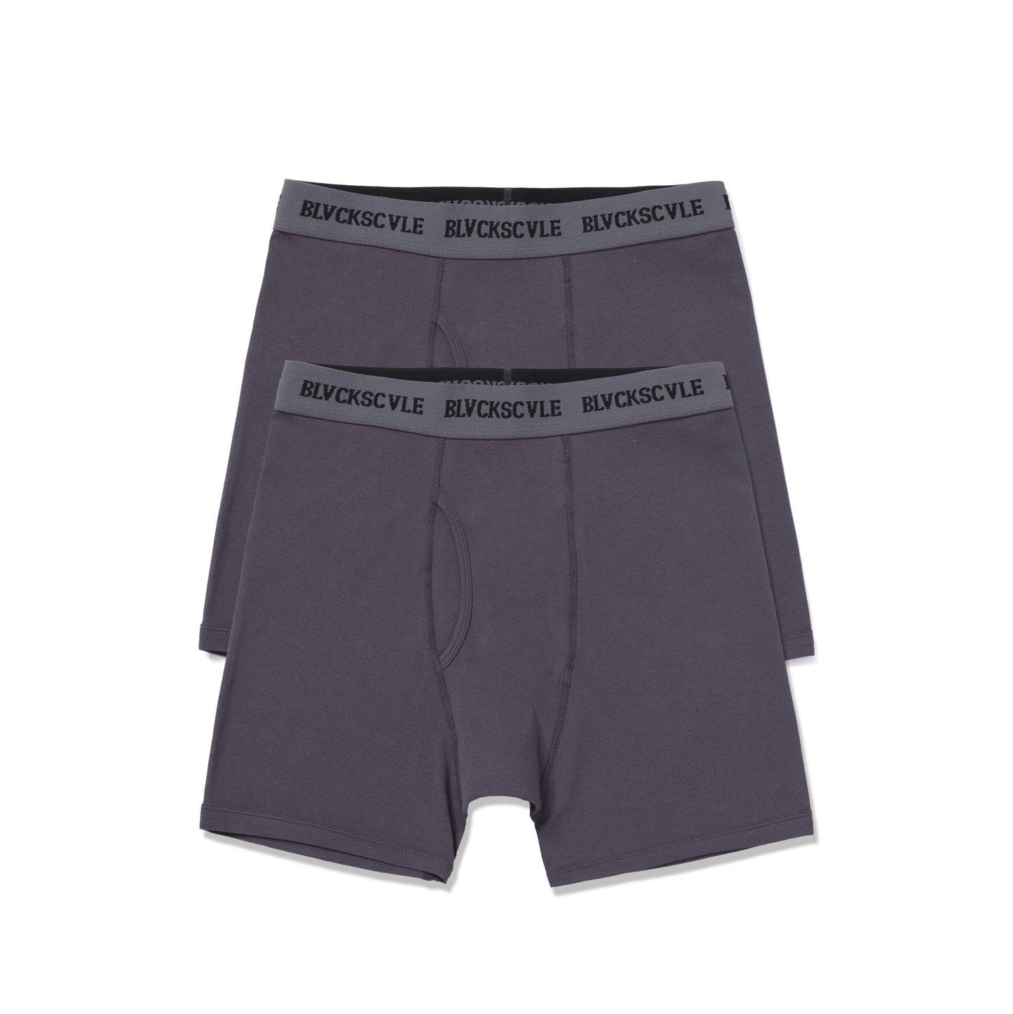 BLVCK SCVLE BOXER BRIEFS (2 PACK) GUNMETAL