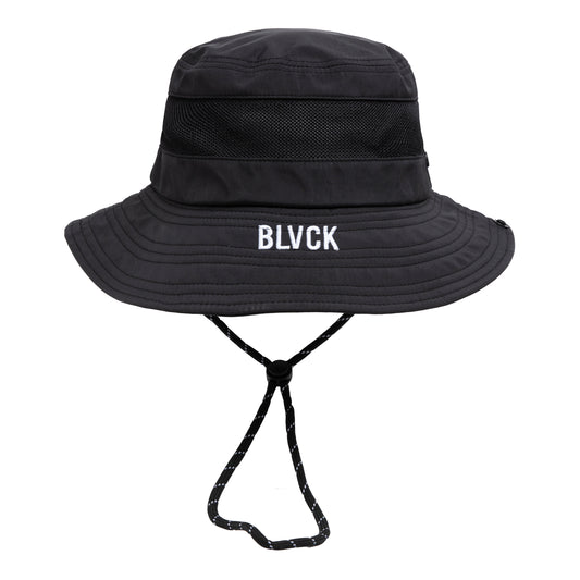 REBEL SINGLE SNAP BUCKET HAT BLACK