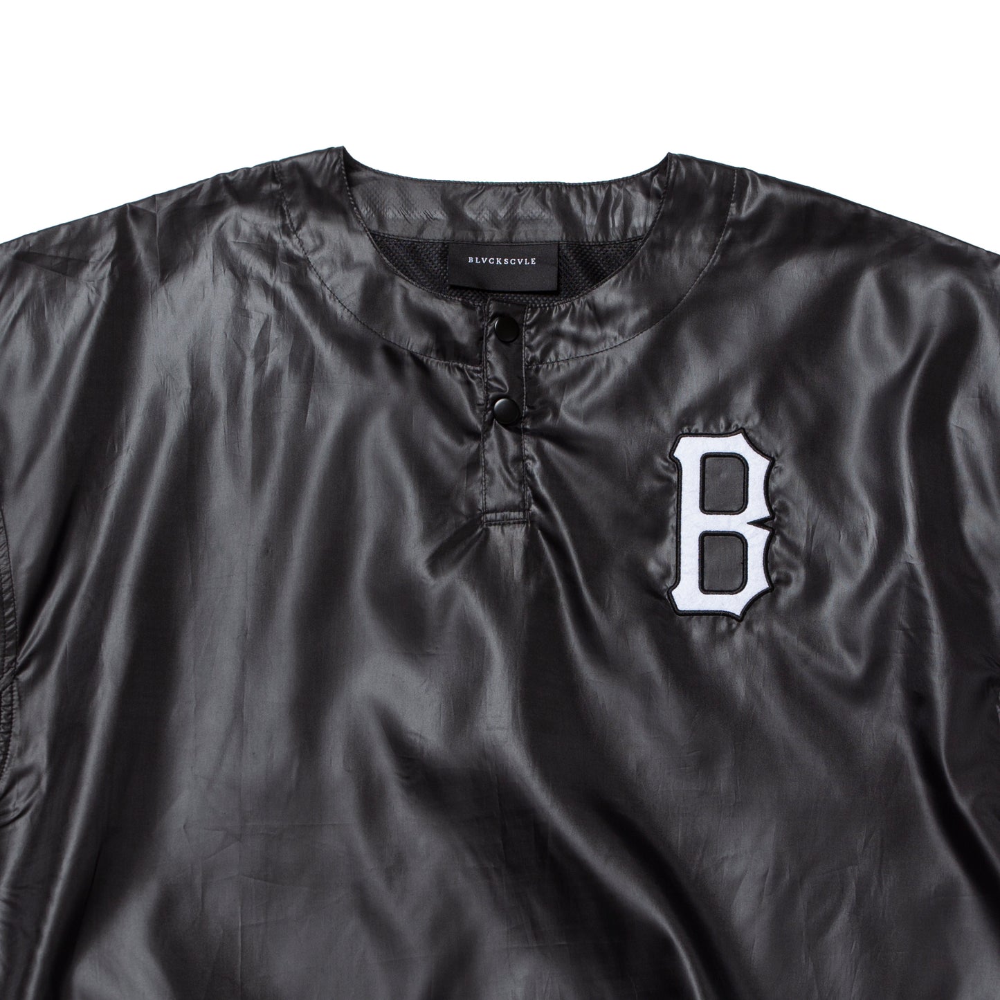 B LOGO WARM UP JERSEY BLACK