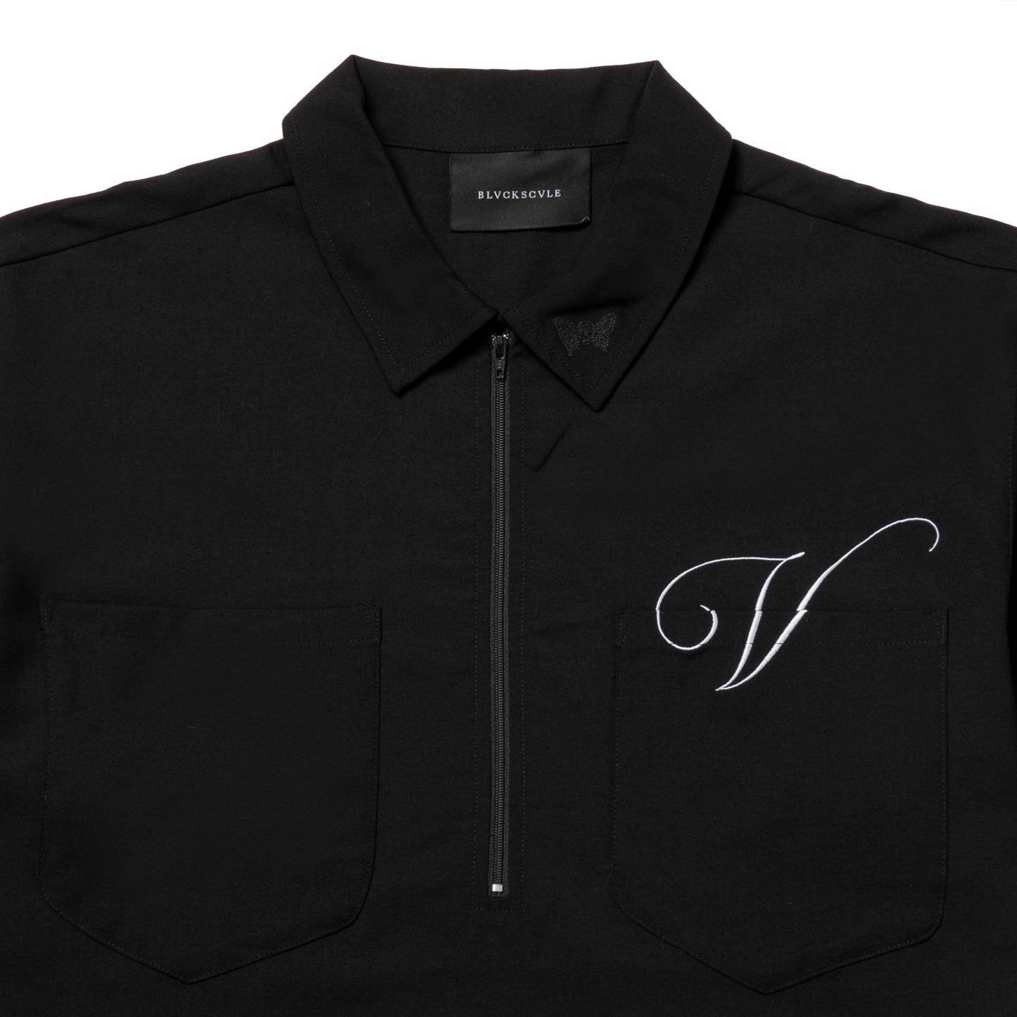 V5 ZIP SHIRT BLACK