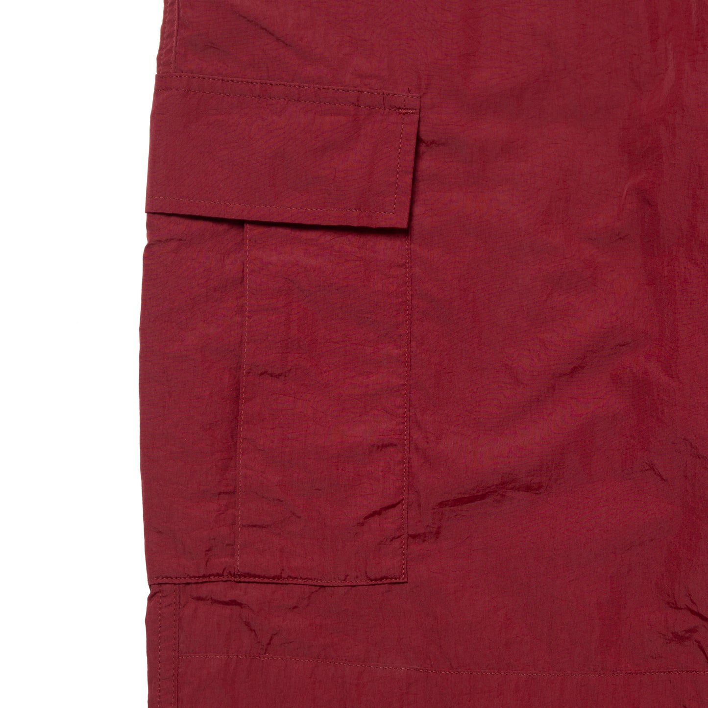 NYLON CARGO PANT CRIMSON