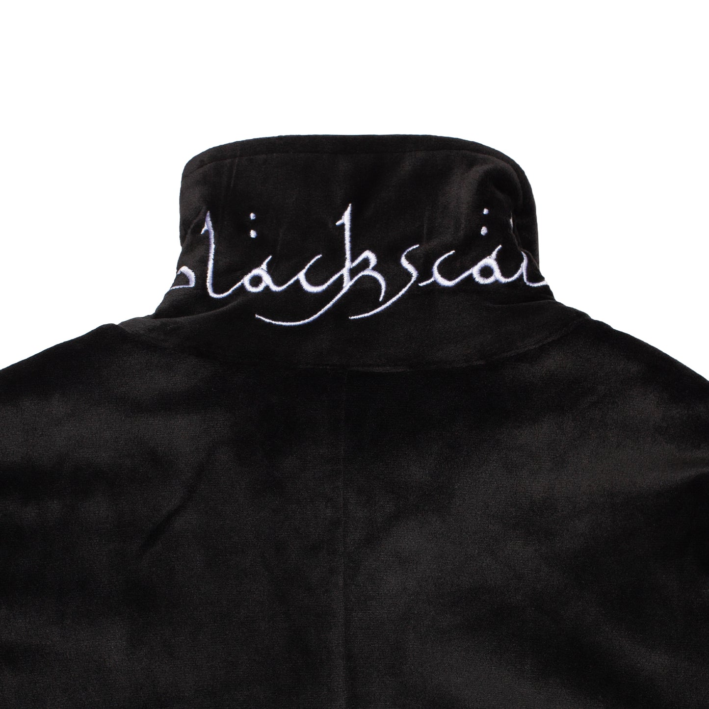 VELVET BOMBER JACKET BLACK