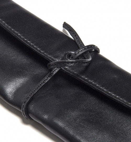 BLVCK LEATHER PEN CASE BLACK