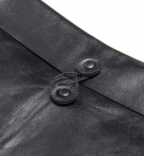 BLVCK LEATHER DOCUMENT FOLDER BLACK