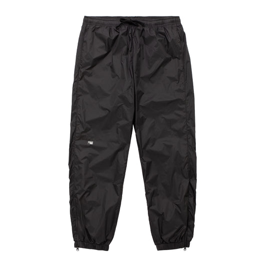 WET NYLON TRACK PANT BLACK