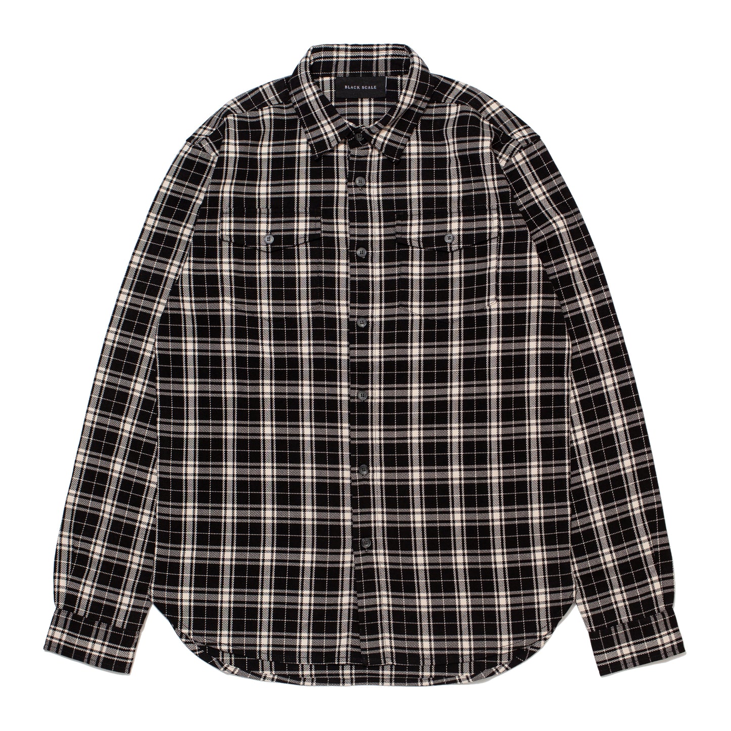 RAVEN L/S FLANNEL SHIRT BLACK