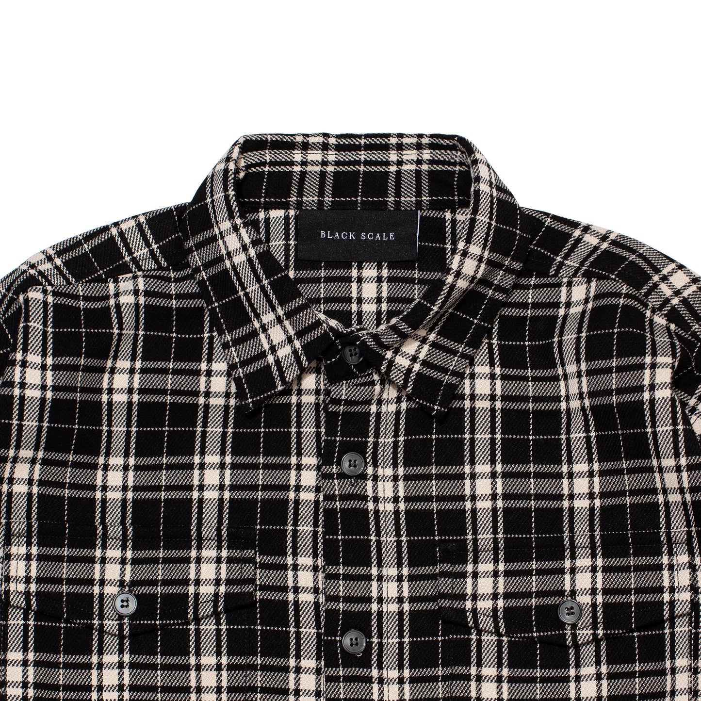 RAVEN L/S FLANNEL SHIRT BLACK