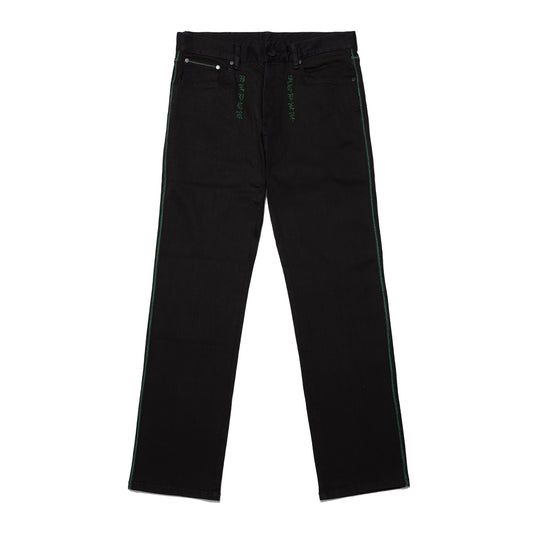 DLO STRAIGHT LEG DENIM PANT BLACK