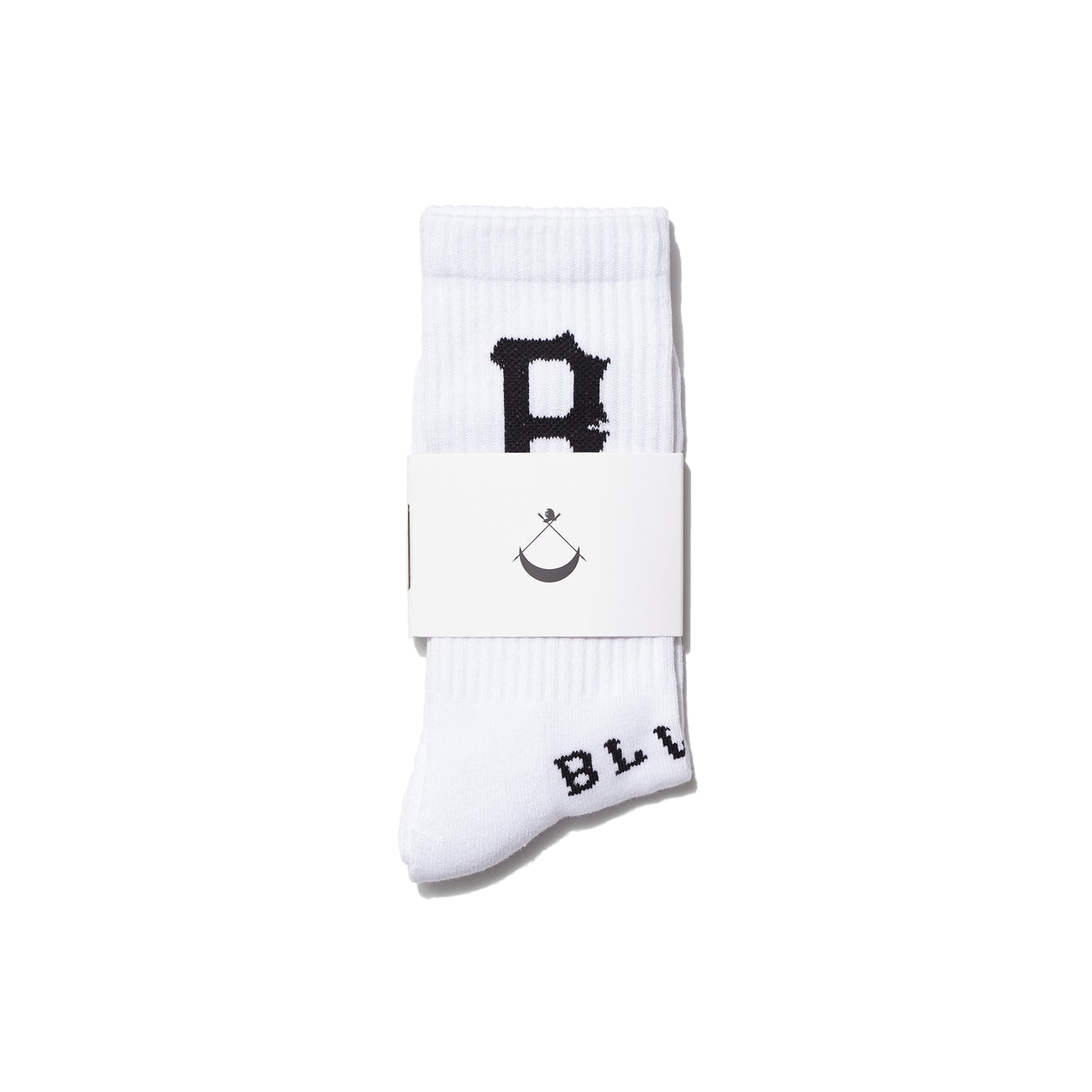 B LOGO SOCKS WHITE